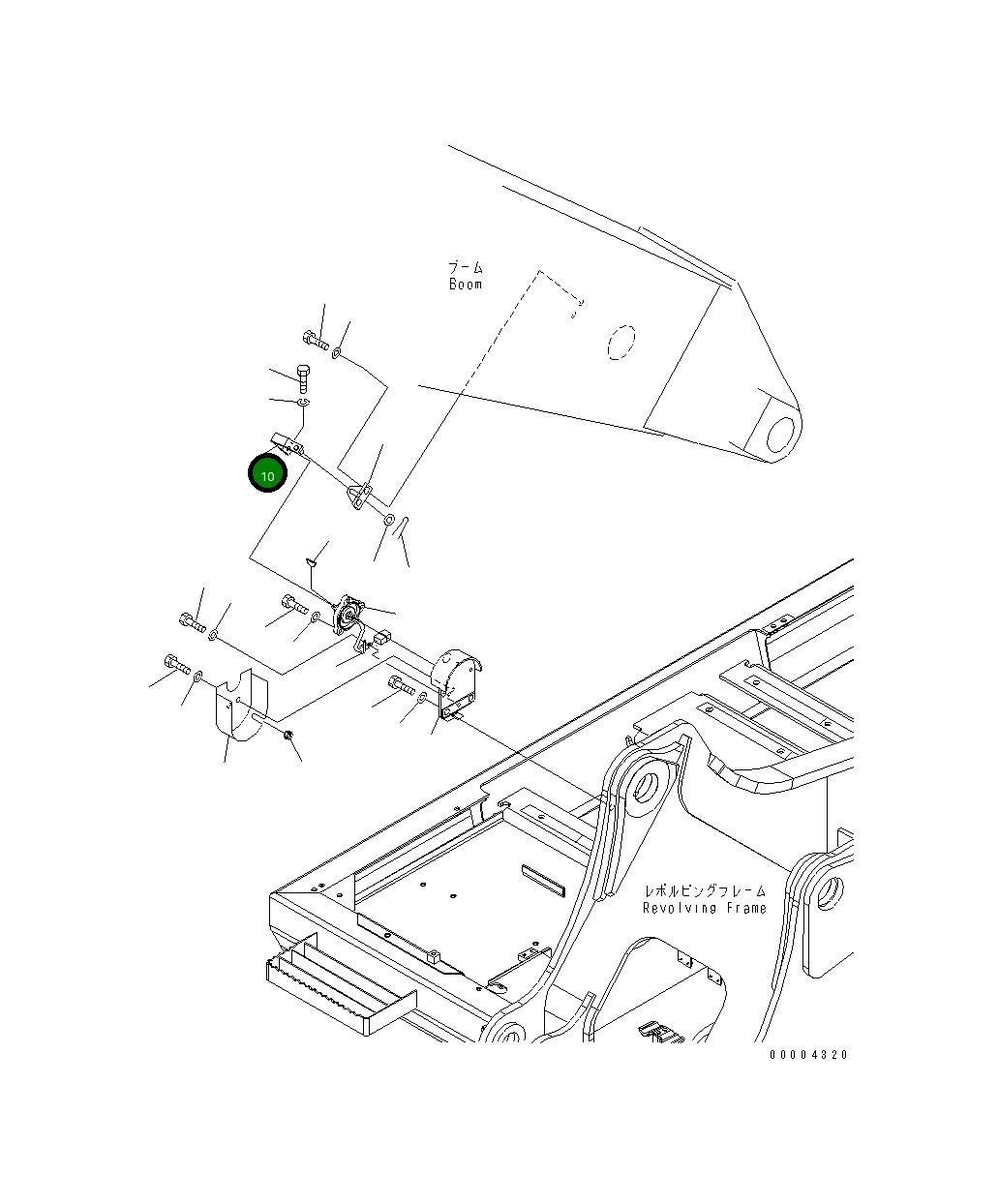 Рычаг 20Y-70-32221 Komatsu