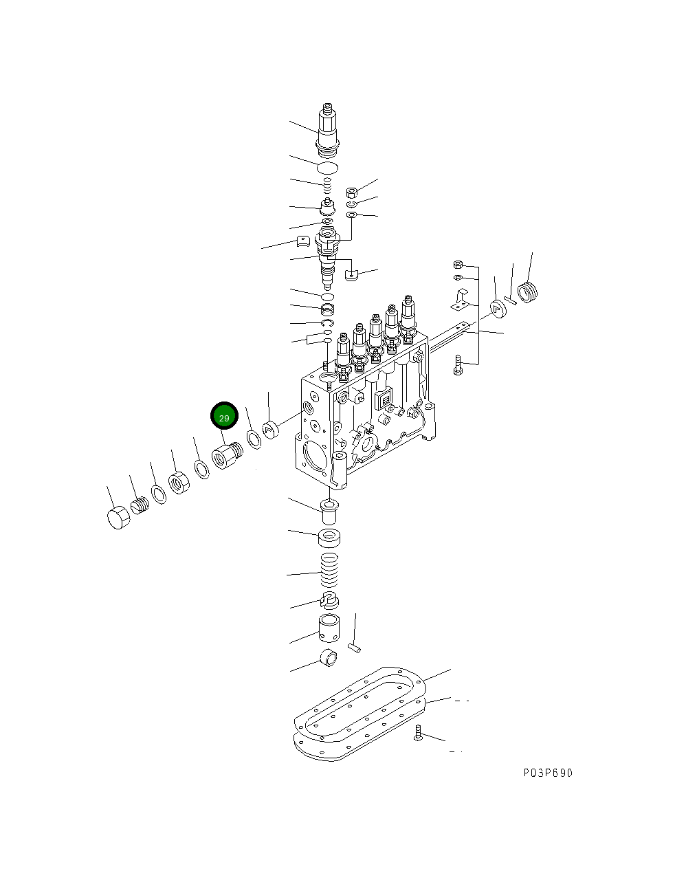 Крышка ND090018-0152 Komatsu