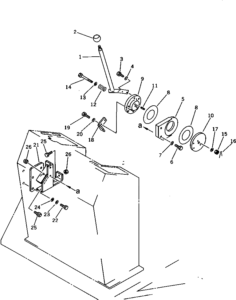 Рычаг 263-43-15710  Komatsu