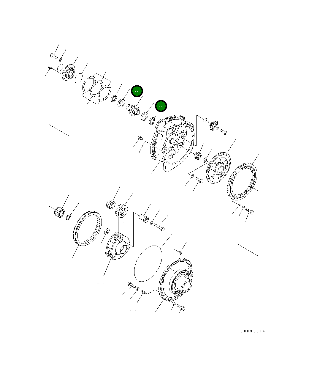 Подшипник 14X-09-51130 Komatsu