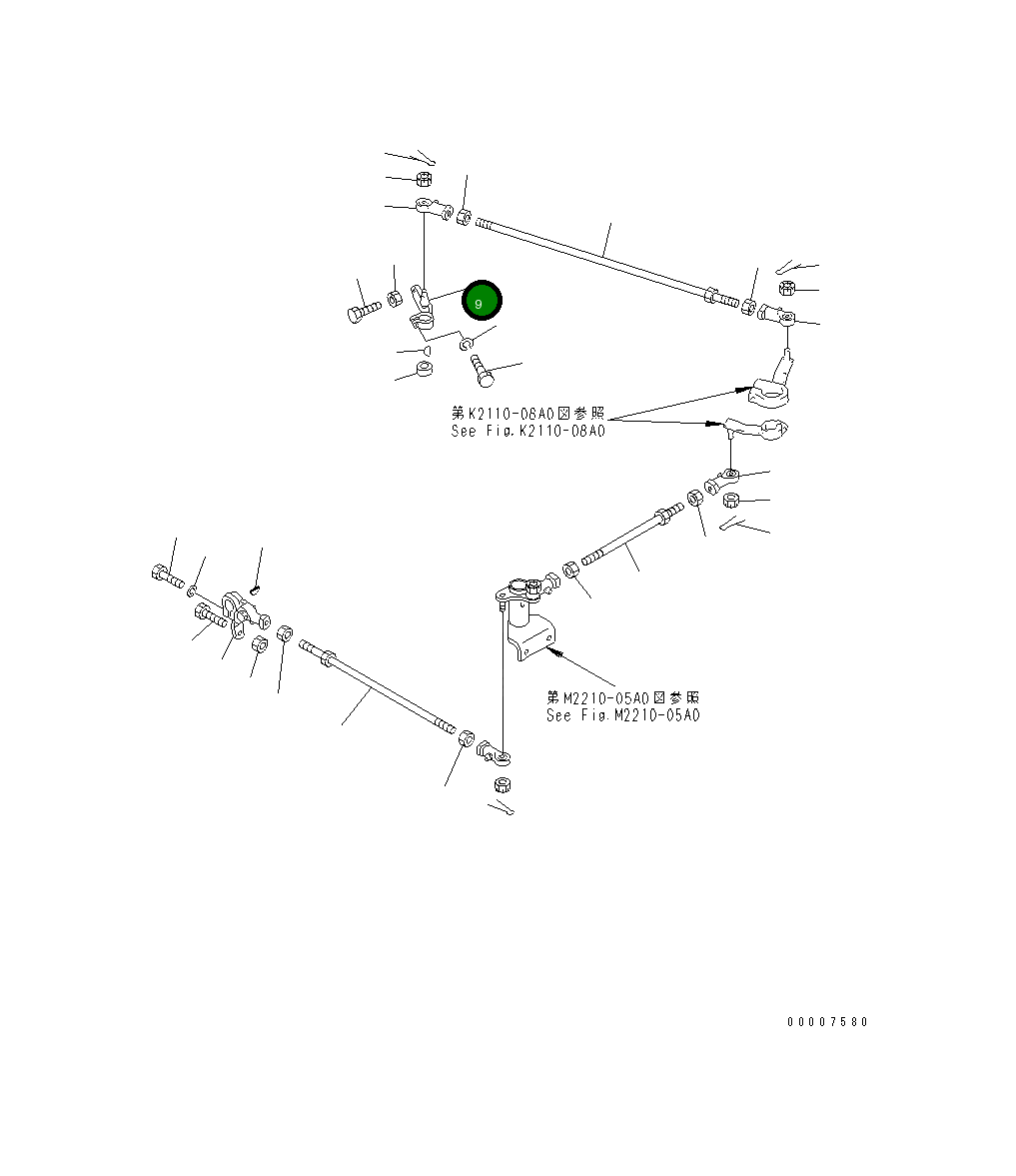 Рычаг 176-43-42270 Komatsu