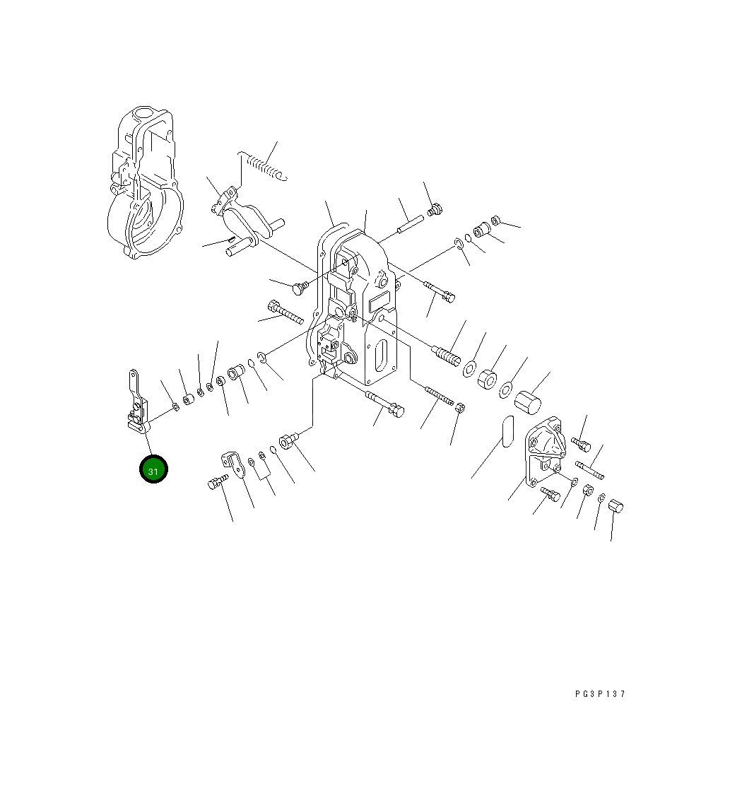 Рычаг DK154342-2920  Komatsu