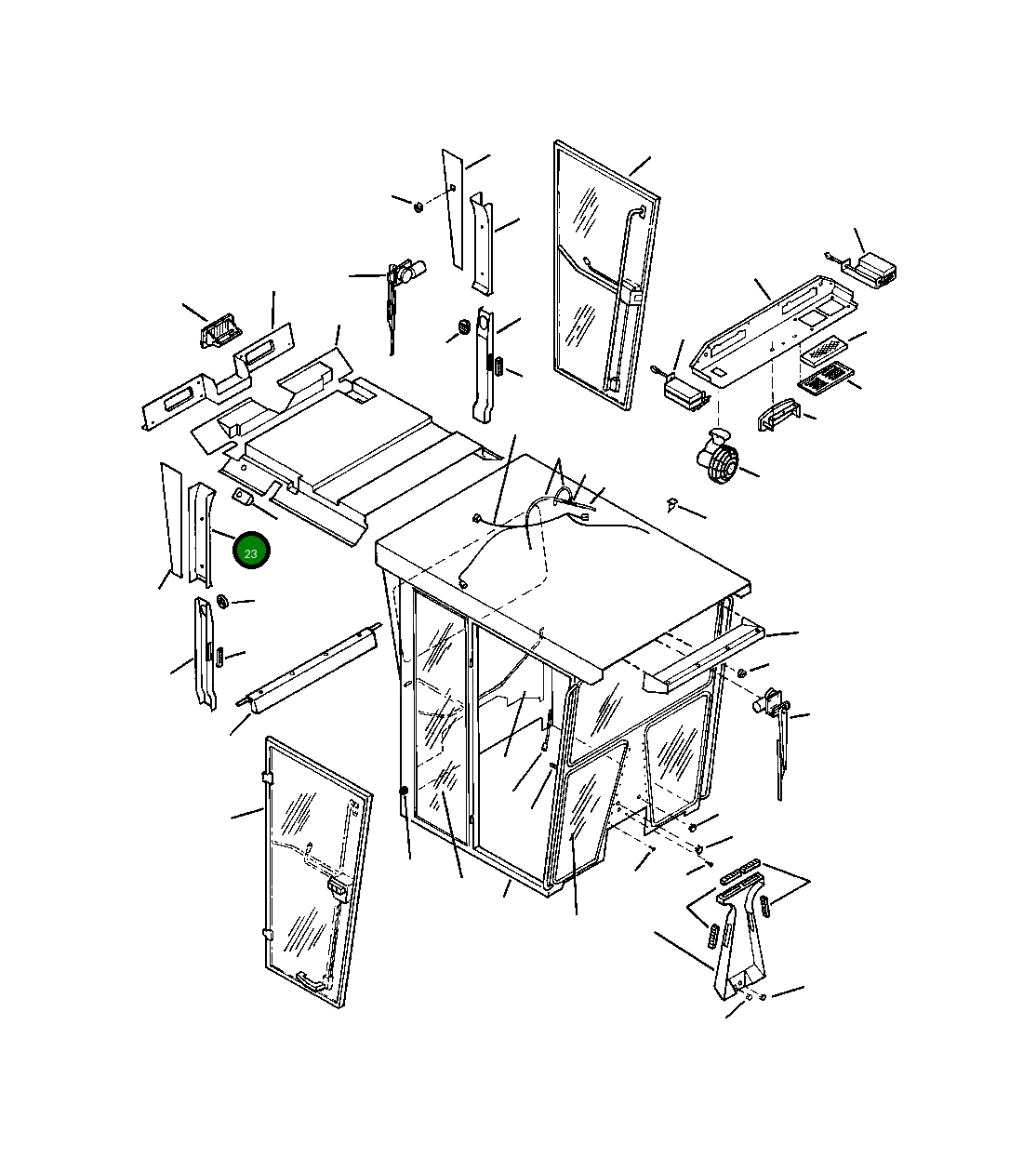 Крышка, RH 1439 097 H1 Komatsu