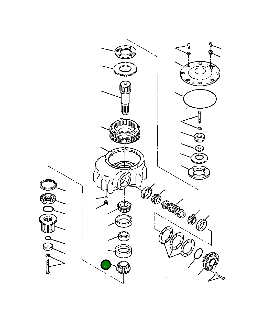 Подшипник 1210 555 H91 Komatsu