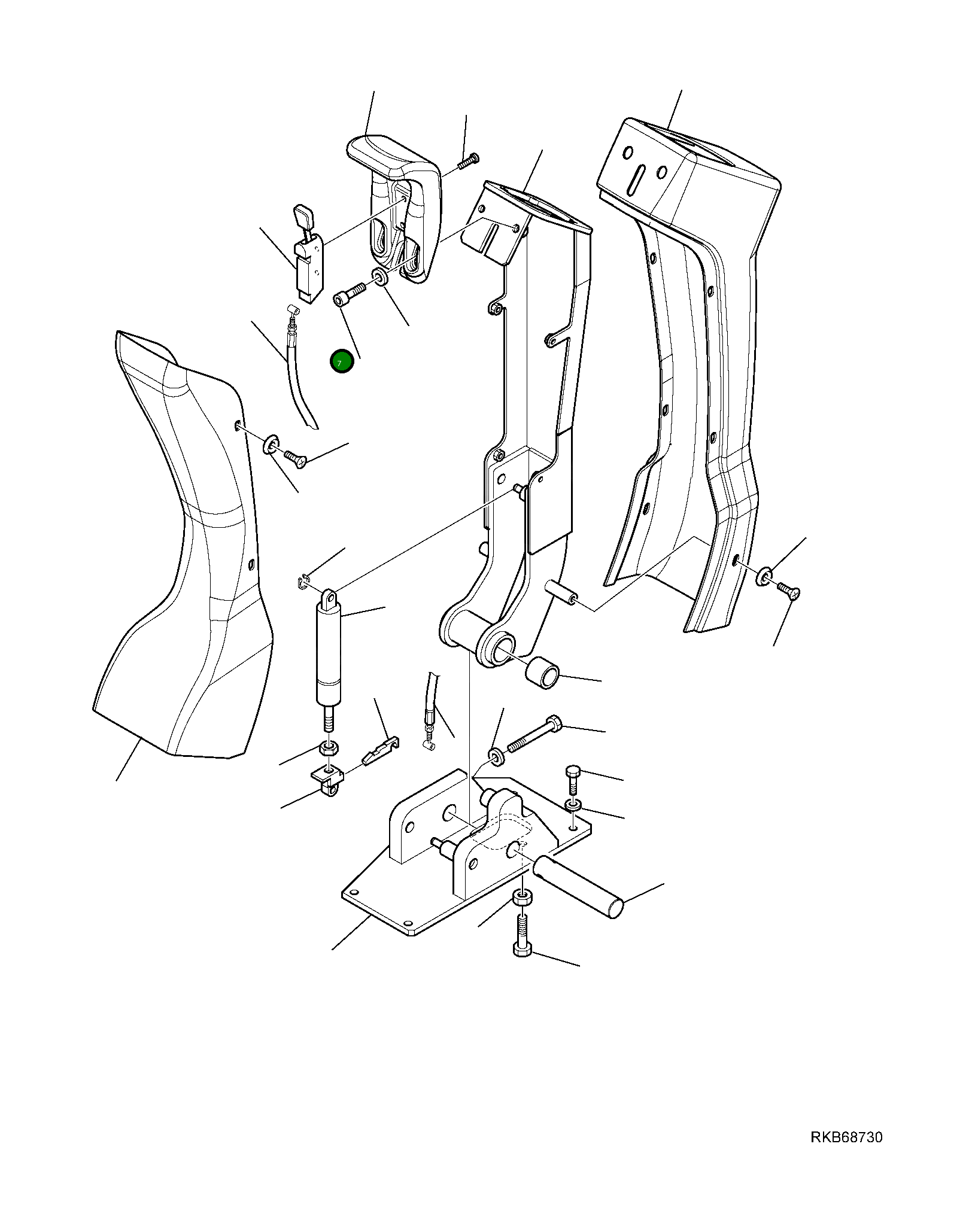 Рычаг 42N-54-18610 Komatsu
