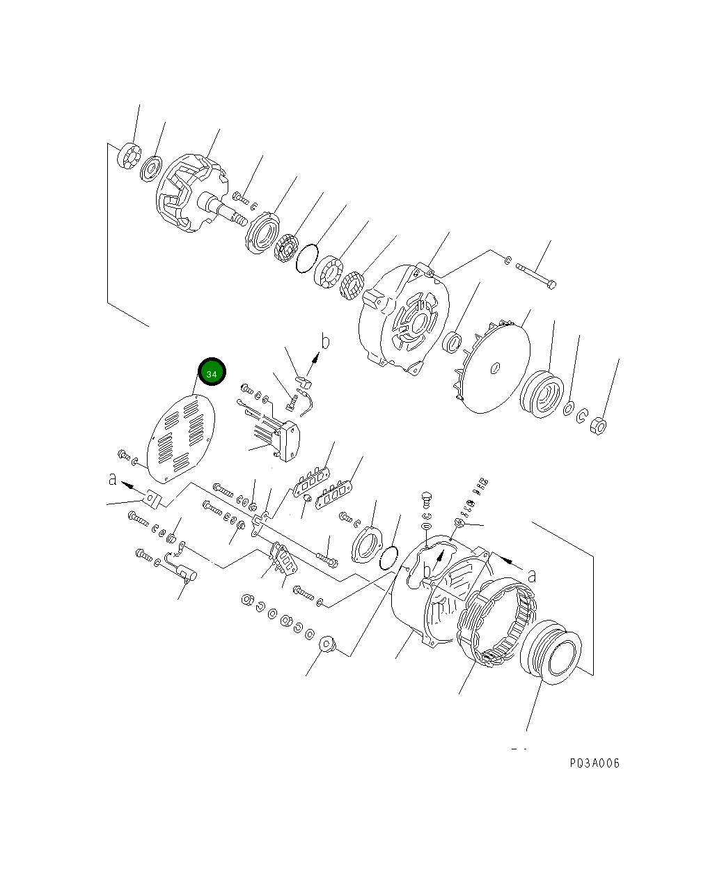 Крышка SD3002-04600 Komatsu