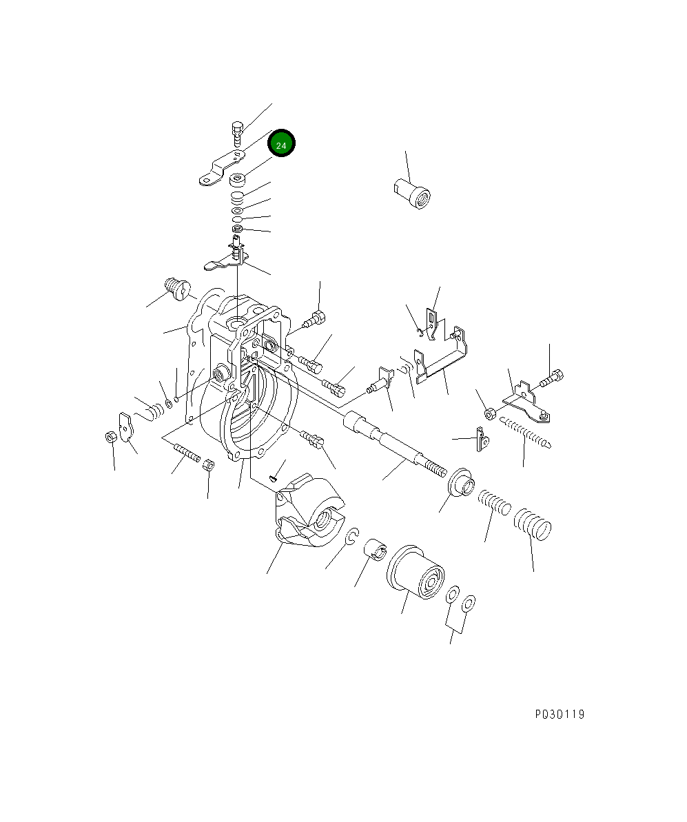 Рычаг DK159249-9100 Komatsu
