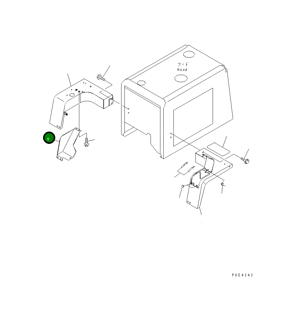 Крышка 415-S62-2191  Komatsu