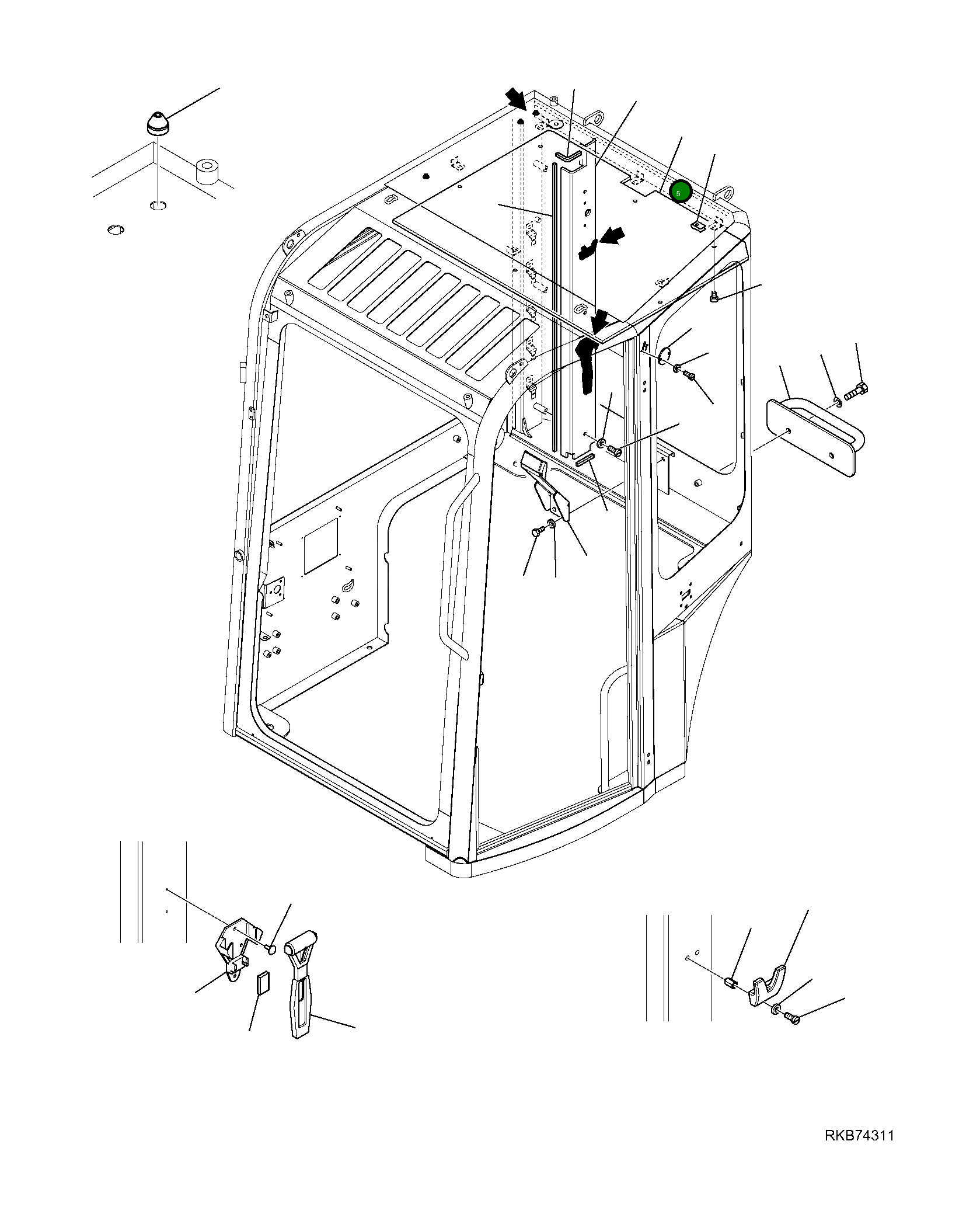Крышка 2A1-54-14160  Komatsu