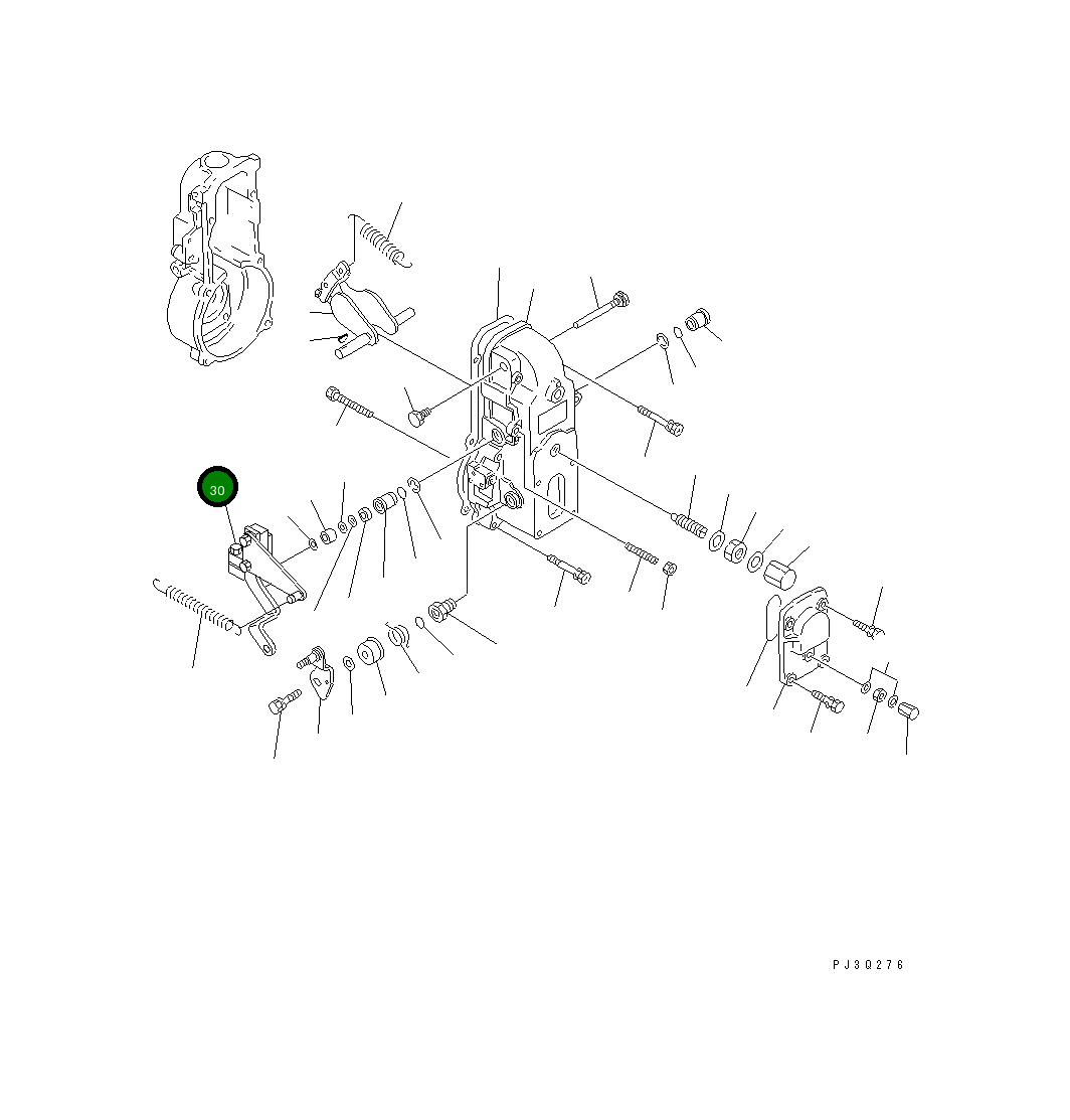 Рычаг DK154395-9520 Komatsu