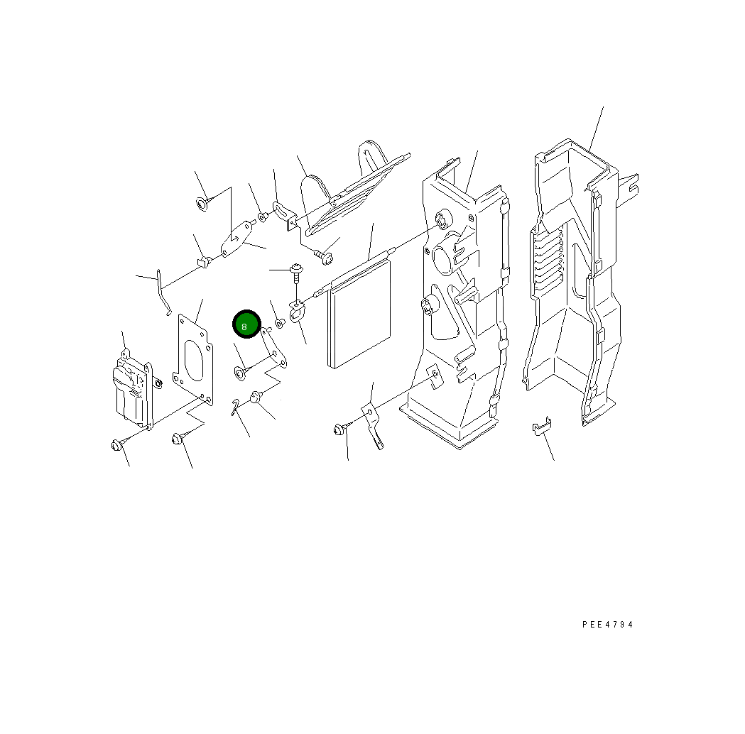 Рычаг ND017732-4870 Komatsu