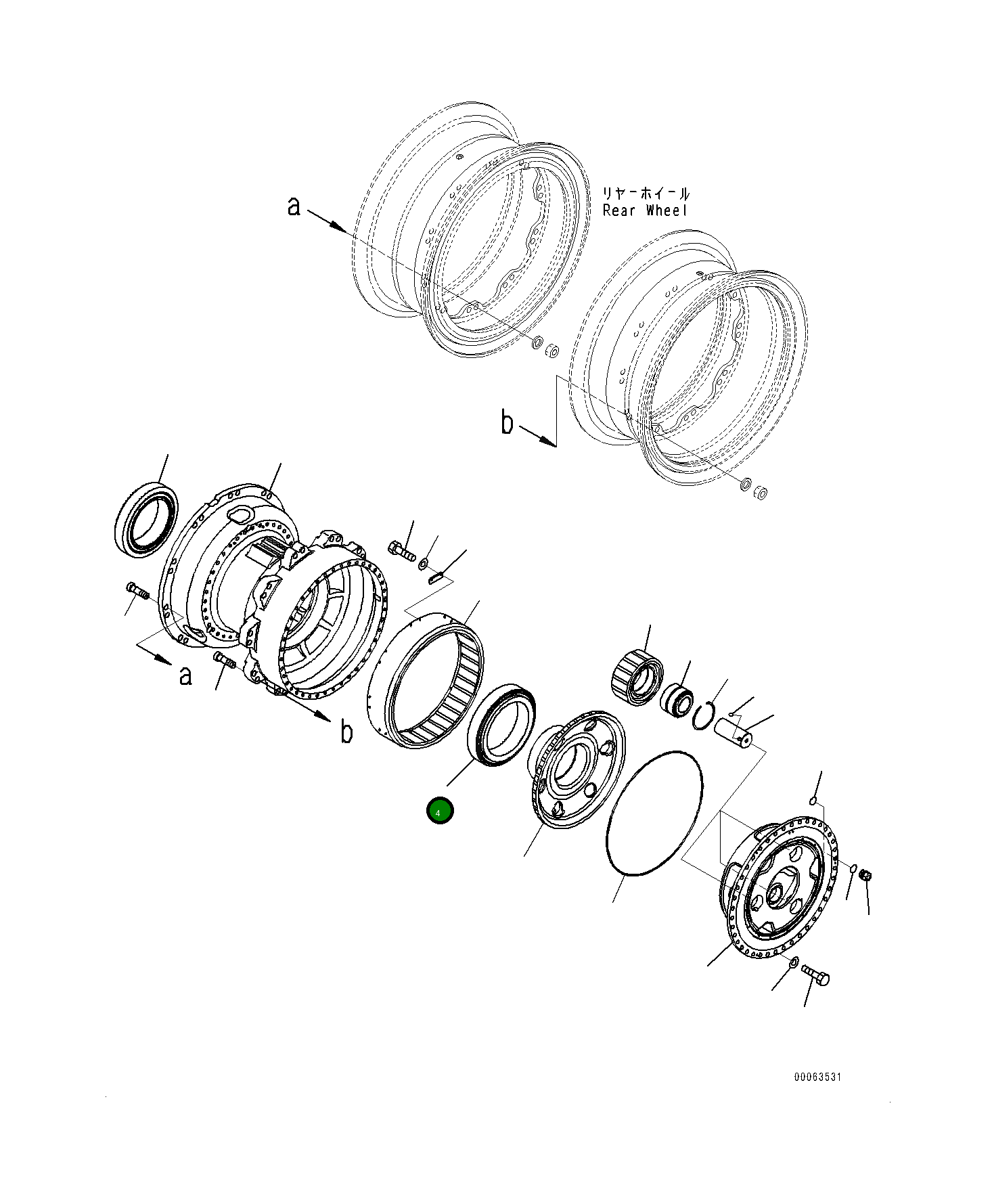 Подшипник 561-22-72961 Komatsu