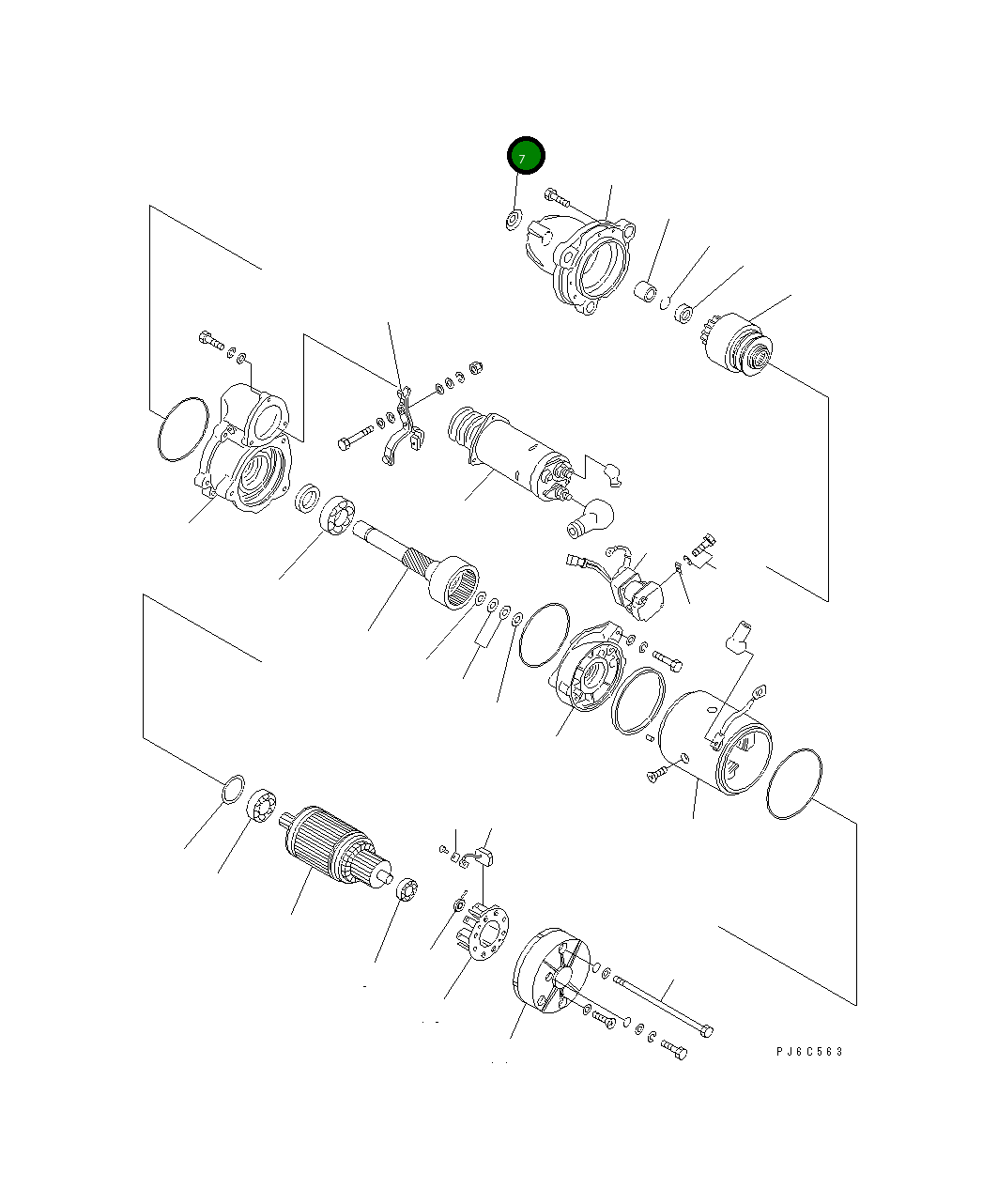 Крышка KD1-23761-0010 Komatsu