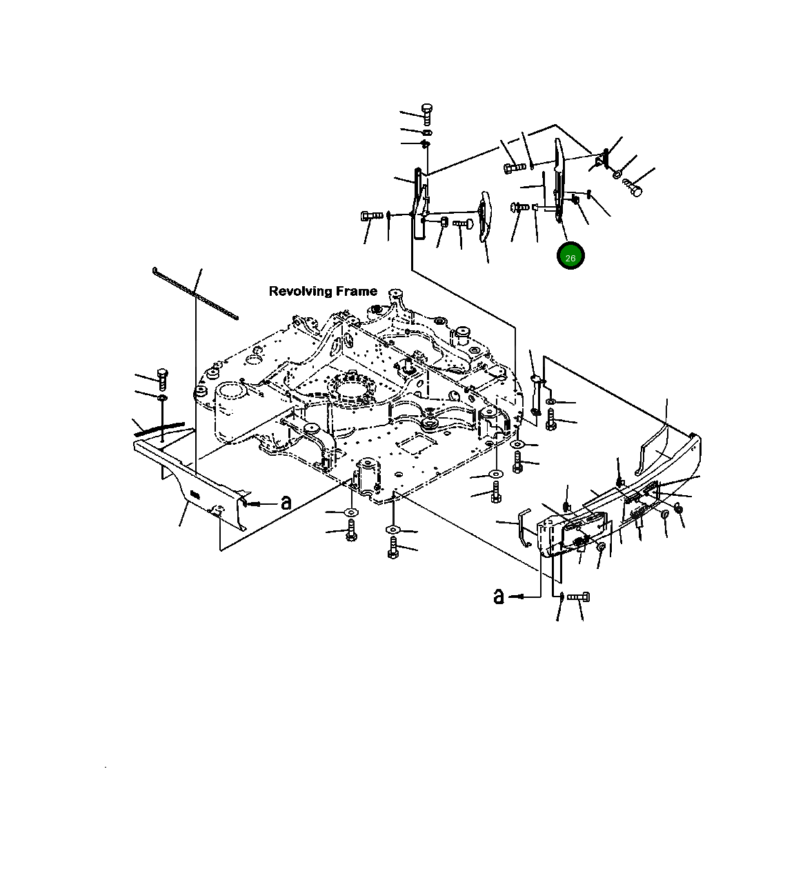 Крышка 22P-54-11111  Komatsu