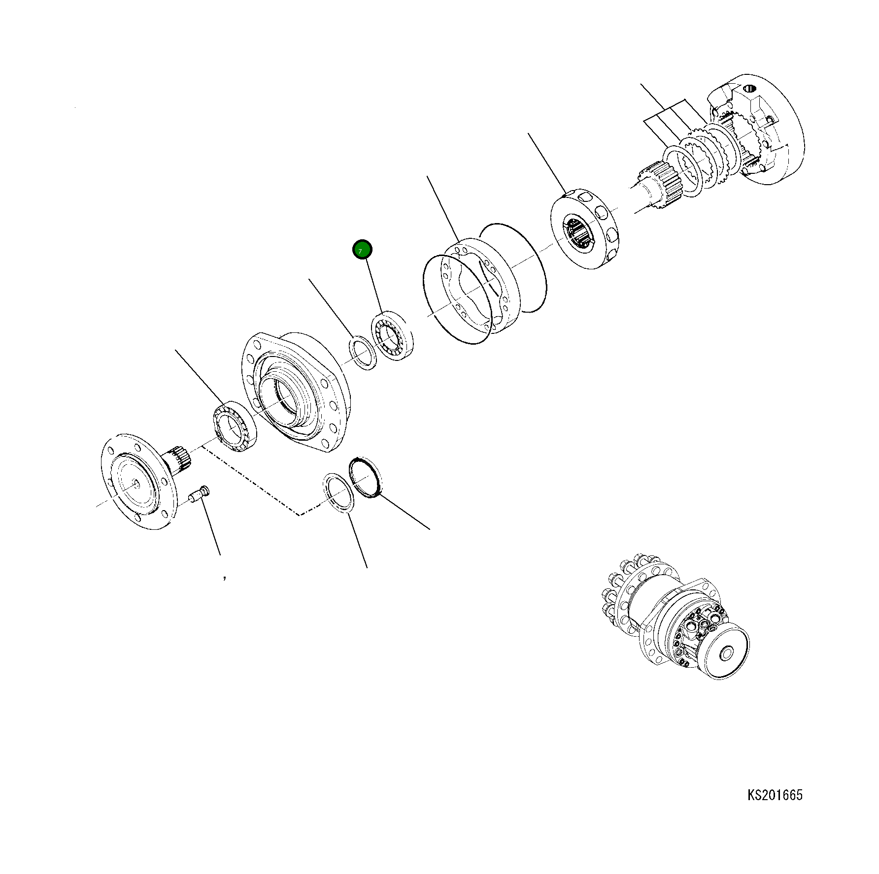Подшипник 22B-914-KA30 Komatsu