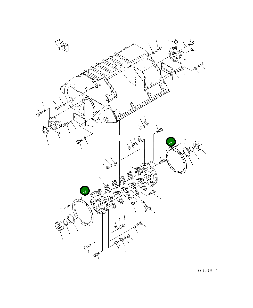 Крышка FF3819-70250 Komatsu