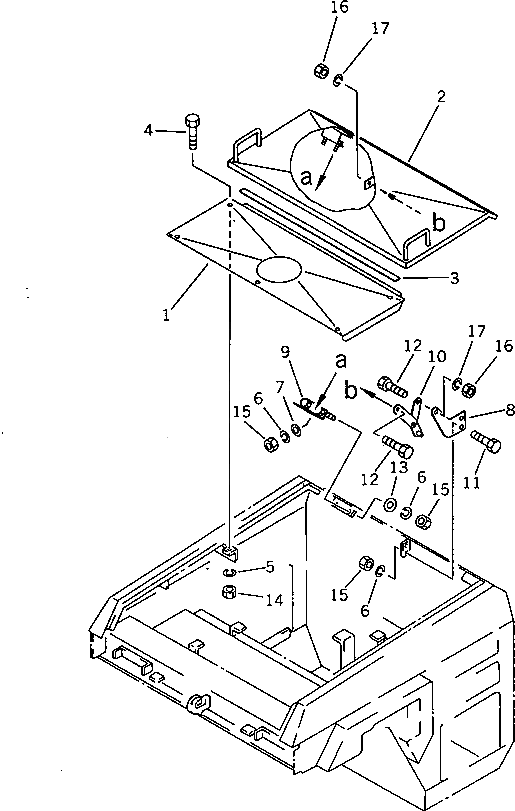 Крышка 258-10-27111 Komatsu