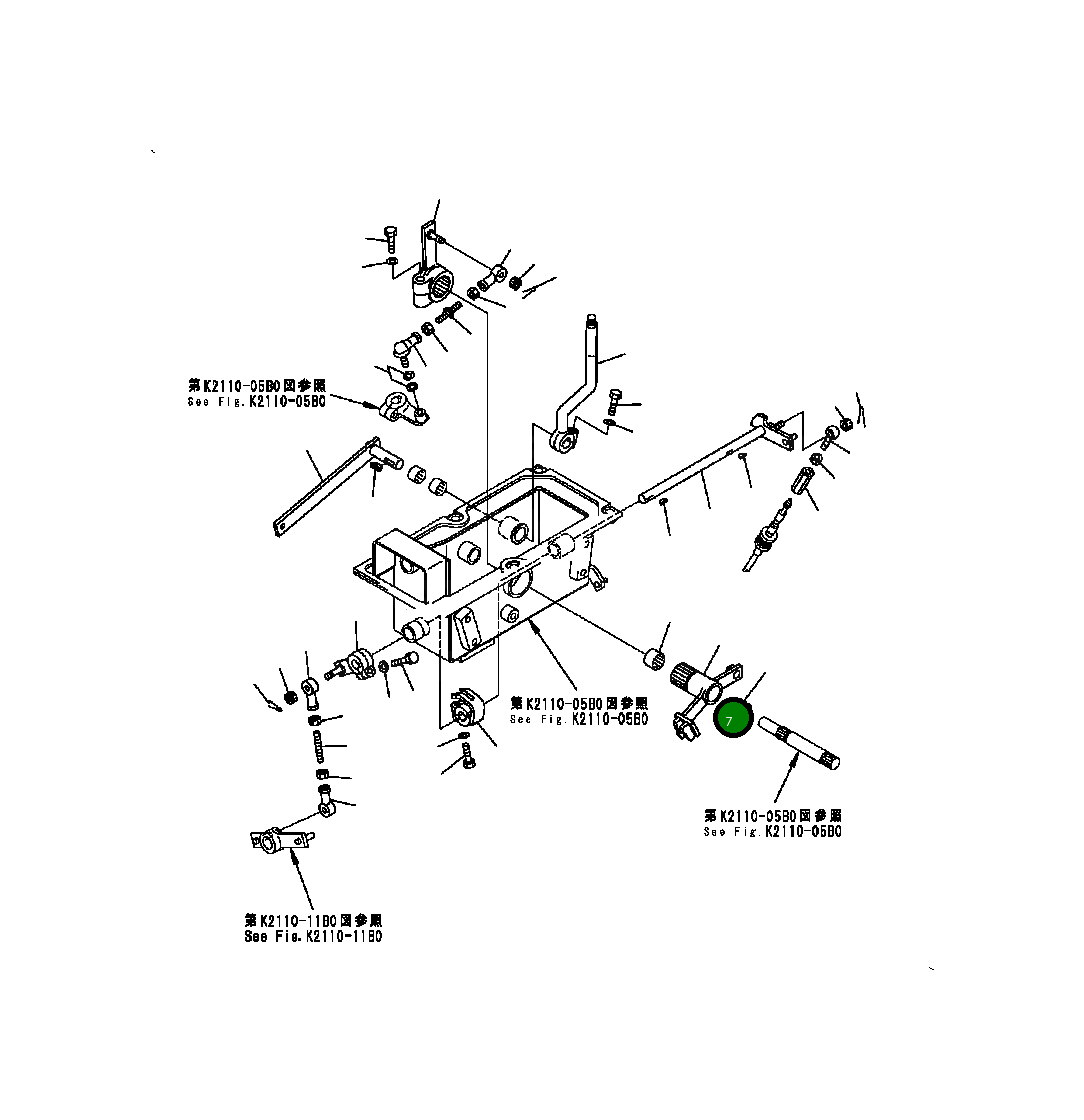 Рычаг 134-43-61282 Komatsu