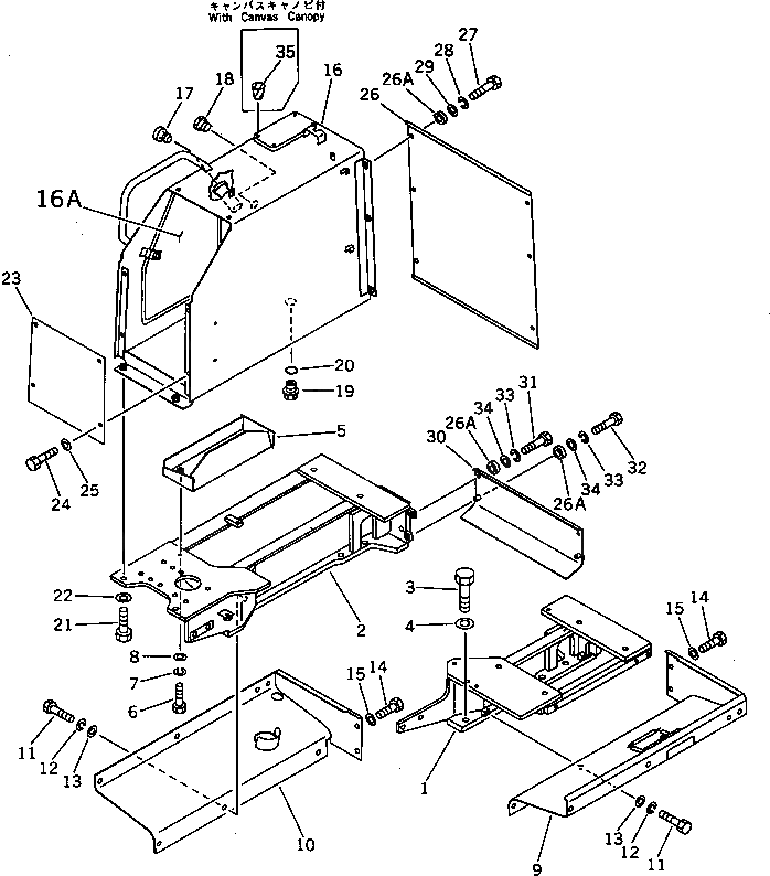 Крышка 113-54-44330 Komatsu