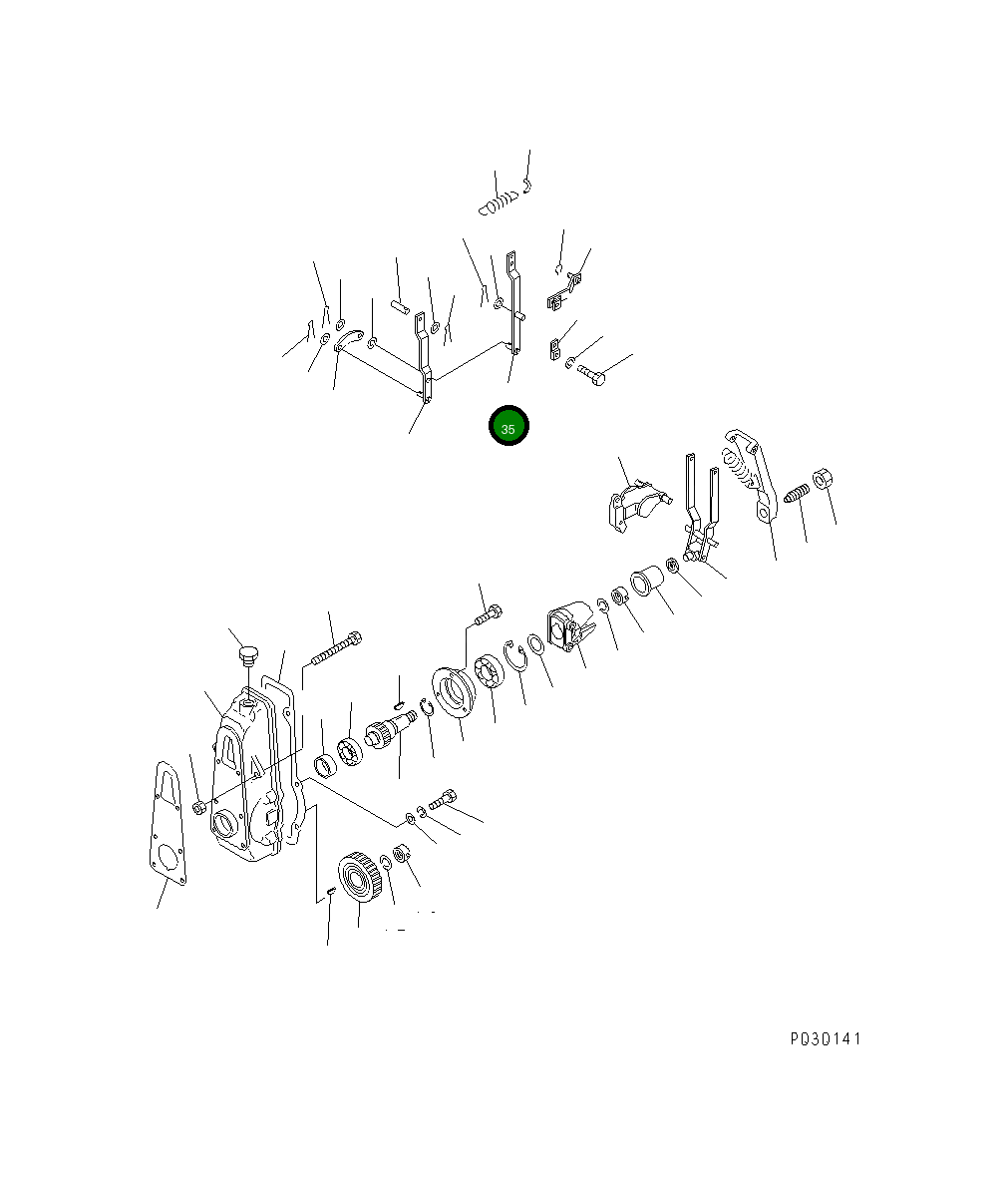 Рычаг DK154220-3820 Komatsu