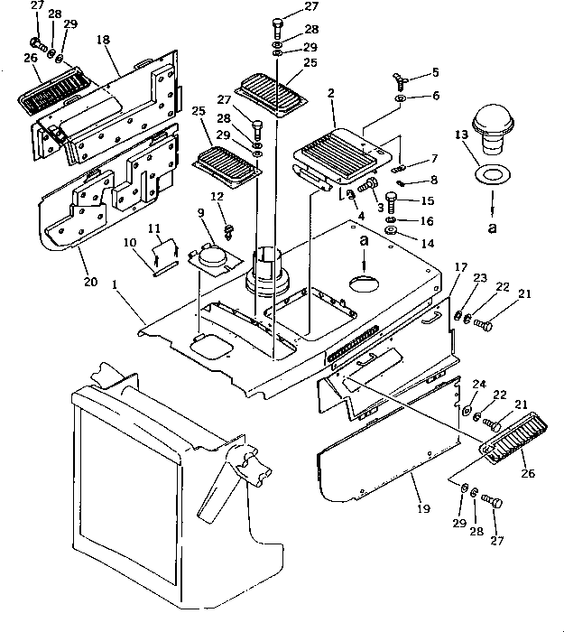 Крышка 130-A62-3470 Komatsu