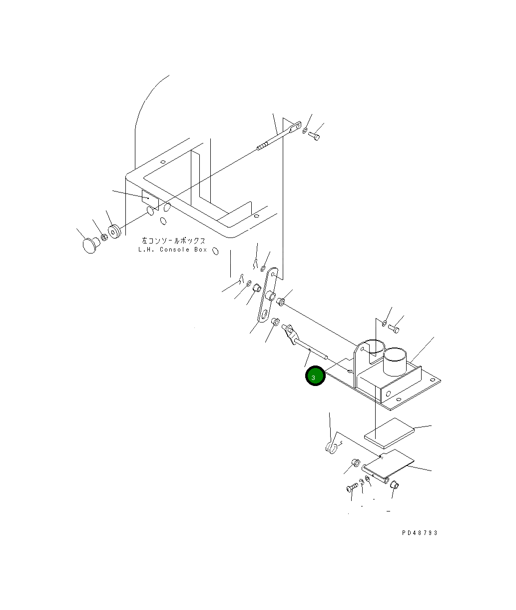 Рычаг 421-07-29220 Komatsu