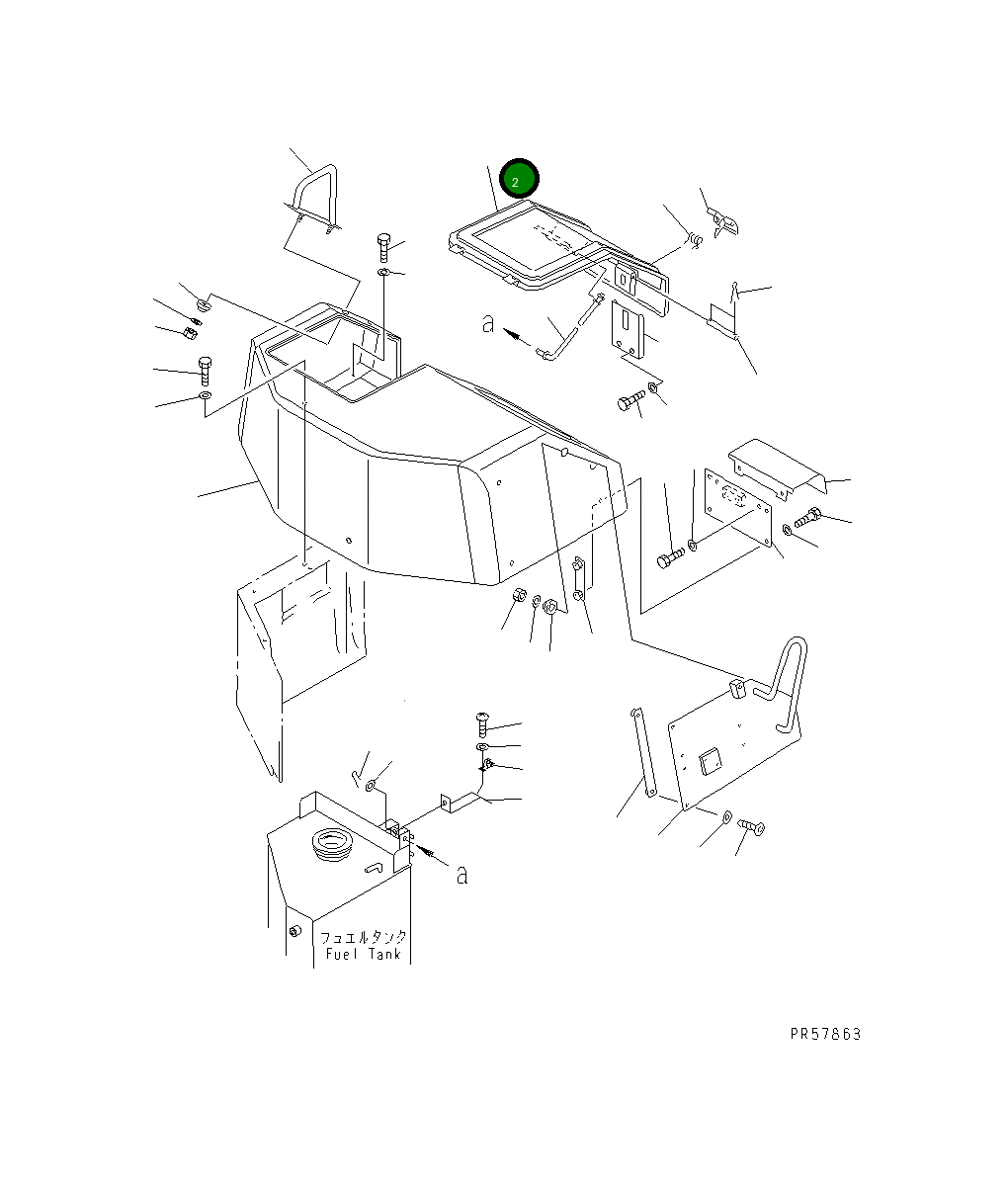 Крышка 26A-54-14623  Komatsu