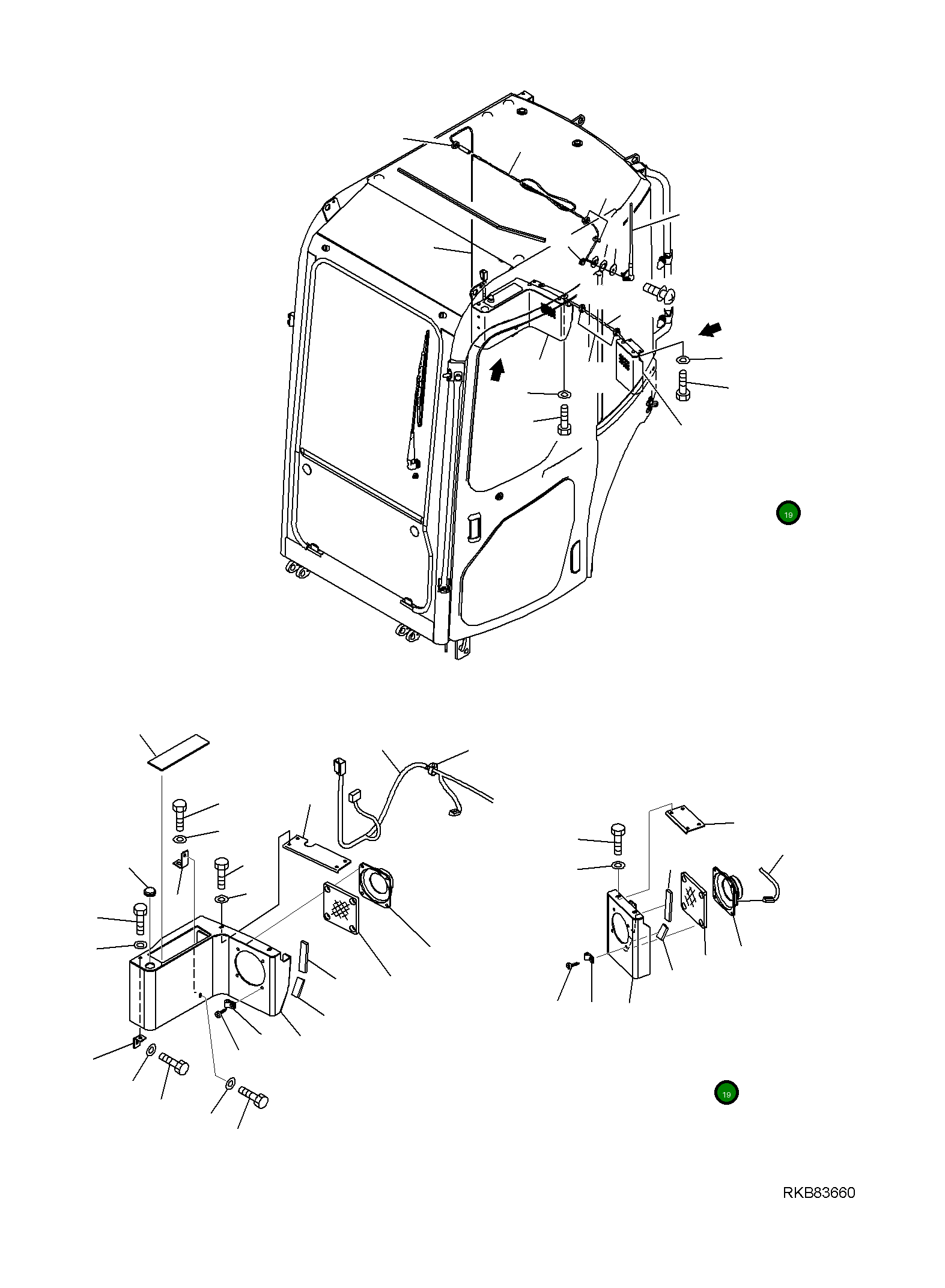 Крышка 22M-54-R5821 Komatsu