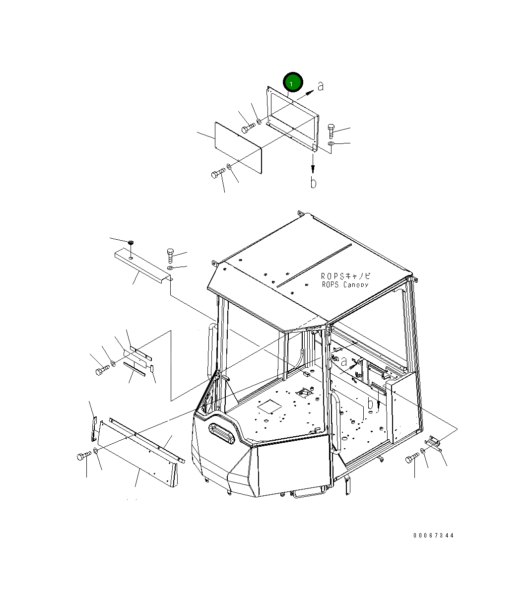 Крышка 418-54-42160  Komatsu