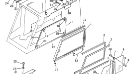 Стекло 23S-54-19640 Komatsu