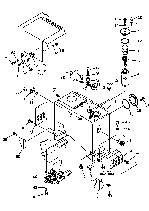 Крышка 421-60-15340  Komatsu