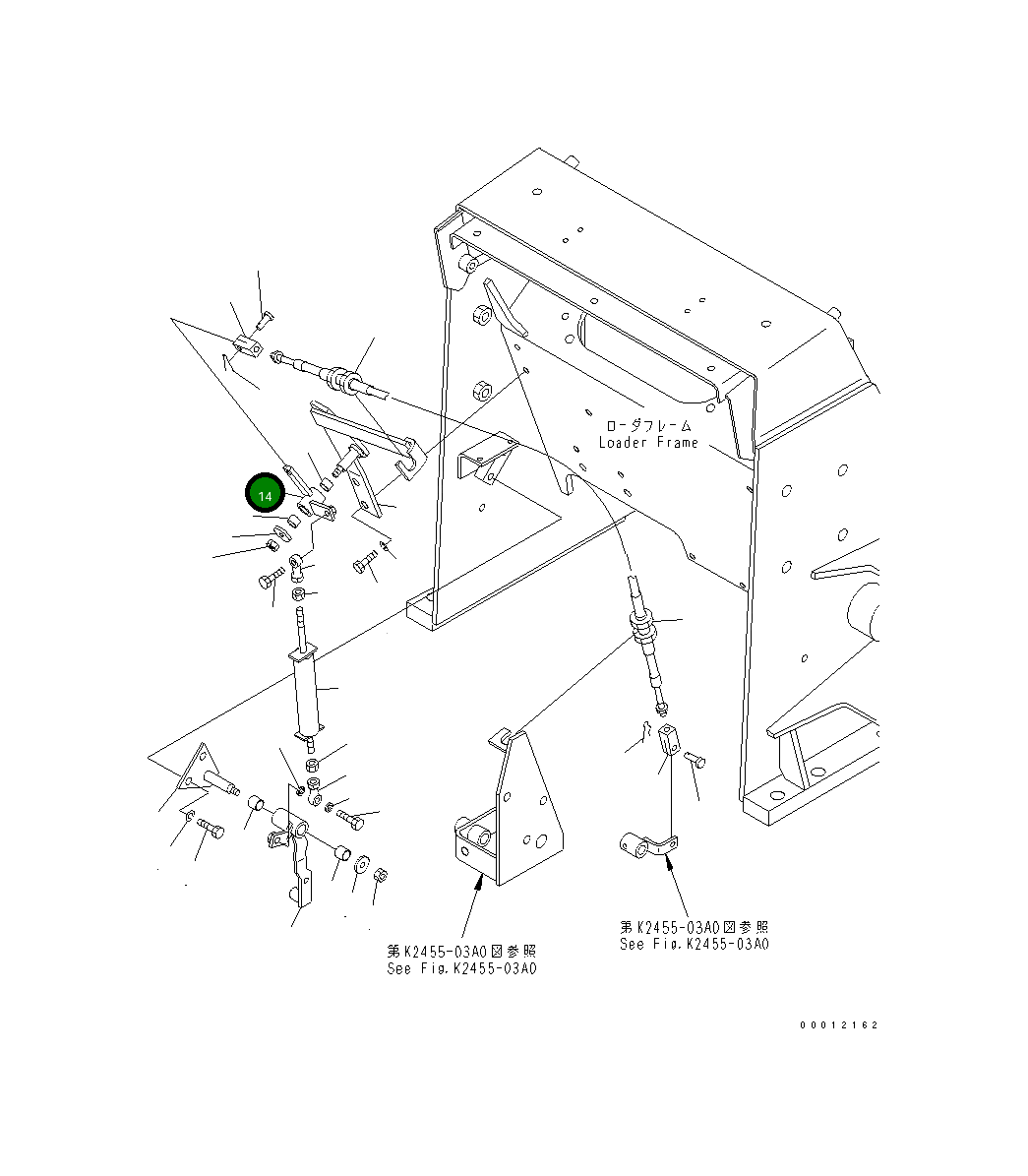 Рычаг 104-43-54960 Komatsu