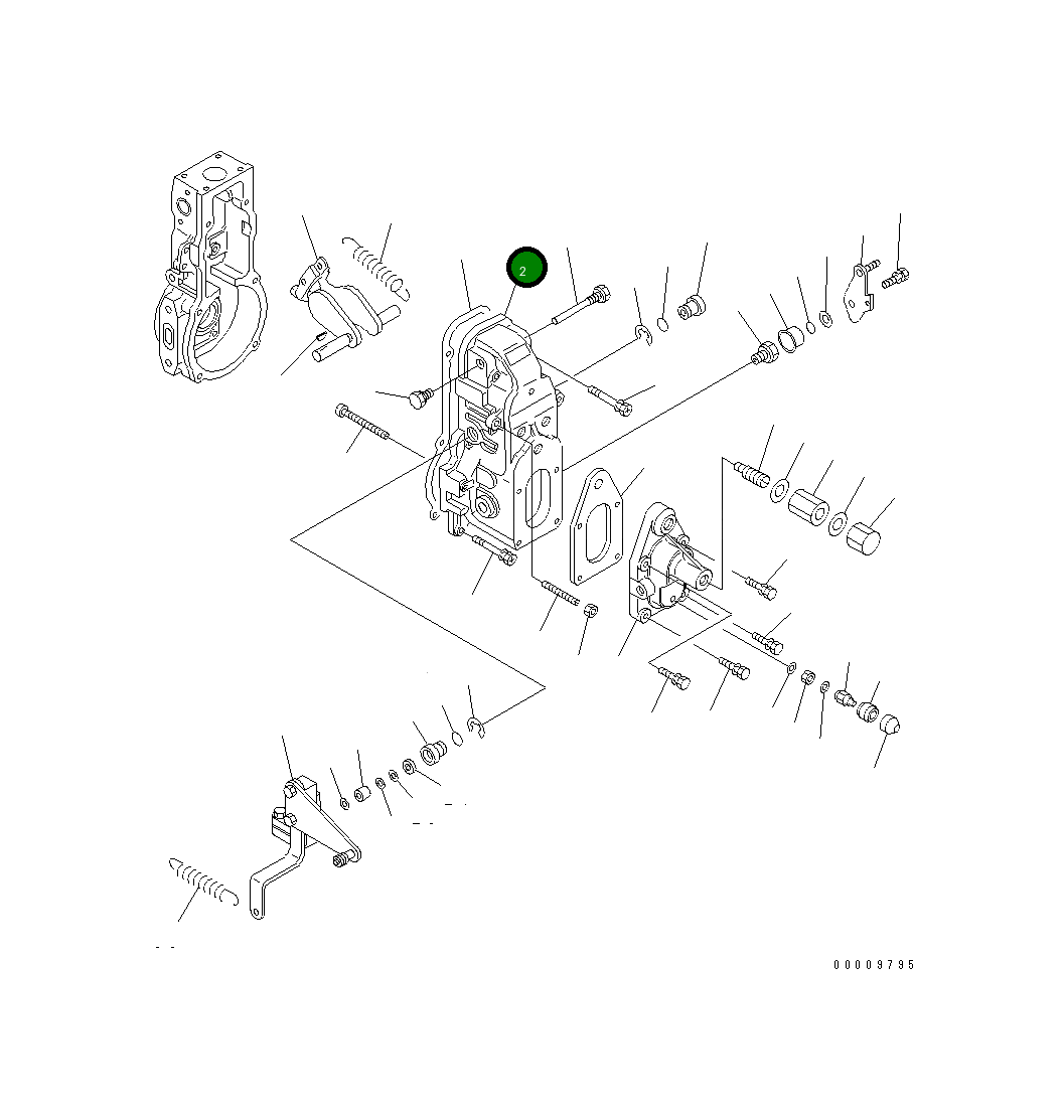 Крышка DK154501-1700 Komatsu