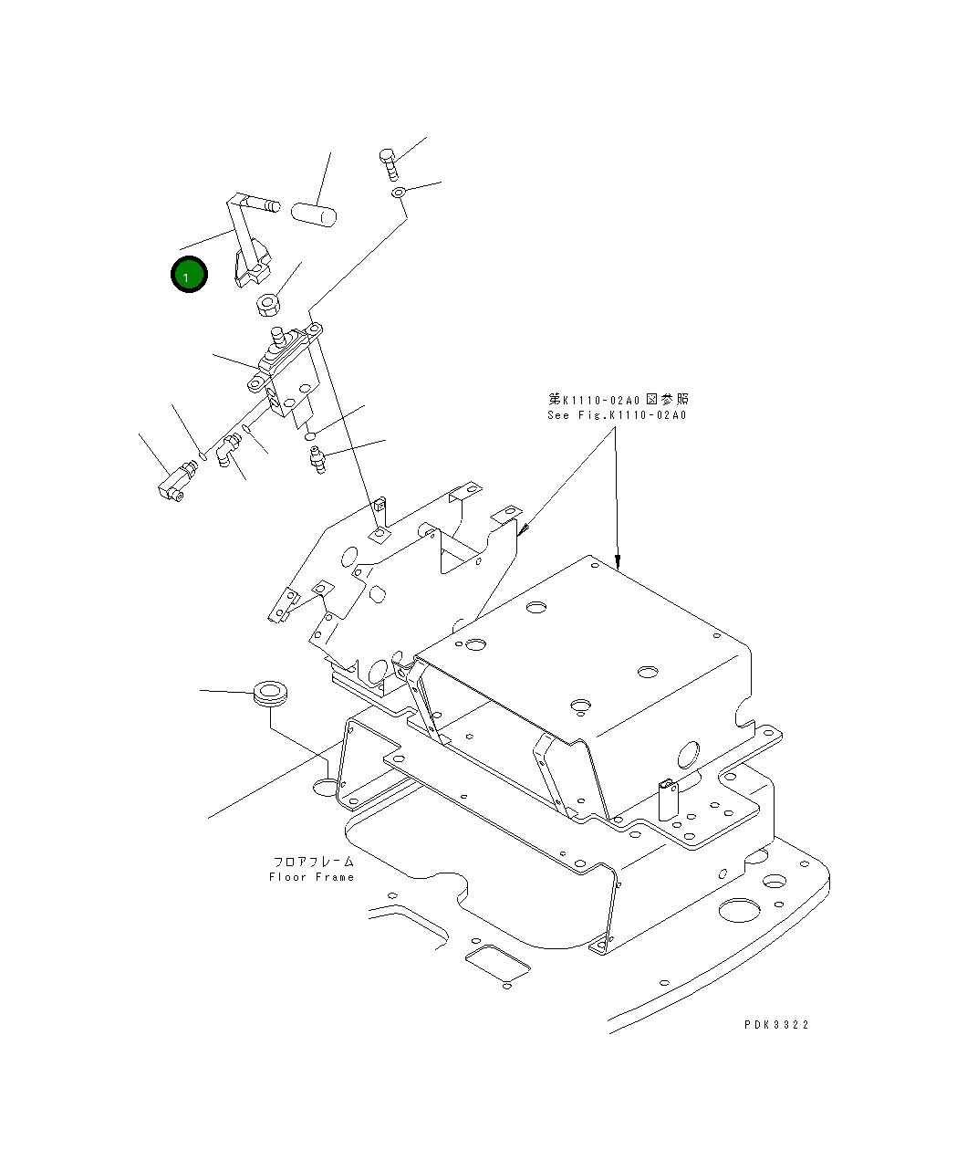 Рычаг 21W-62-32910 Komatsu