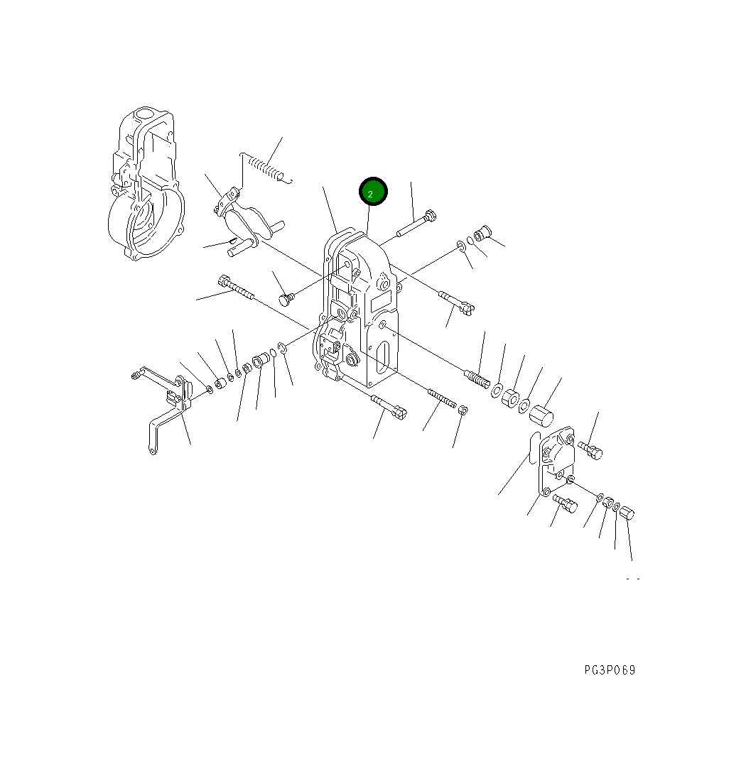 Крышка DK154500-8820  Komatsu