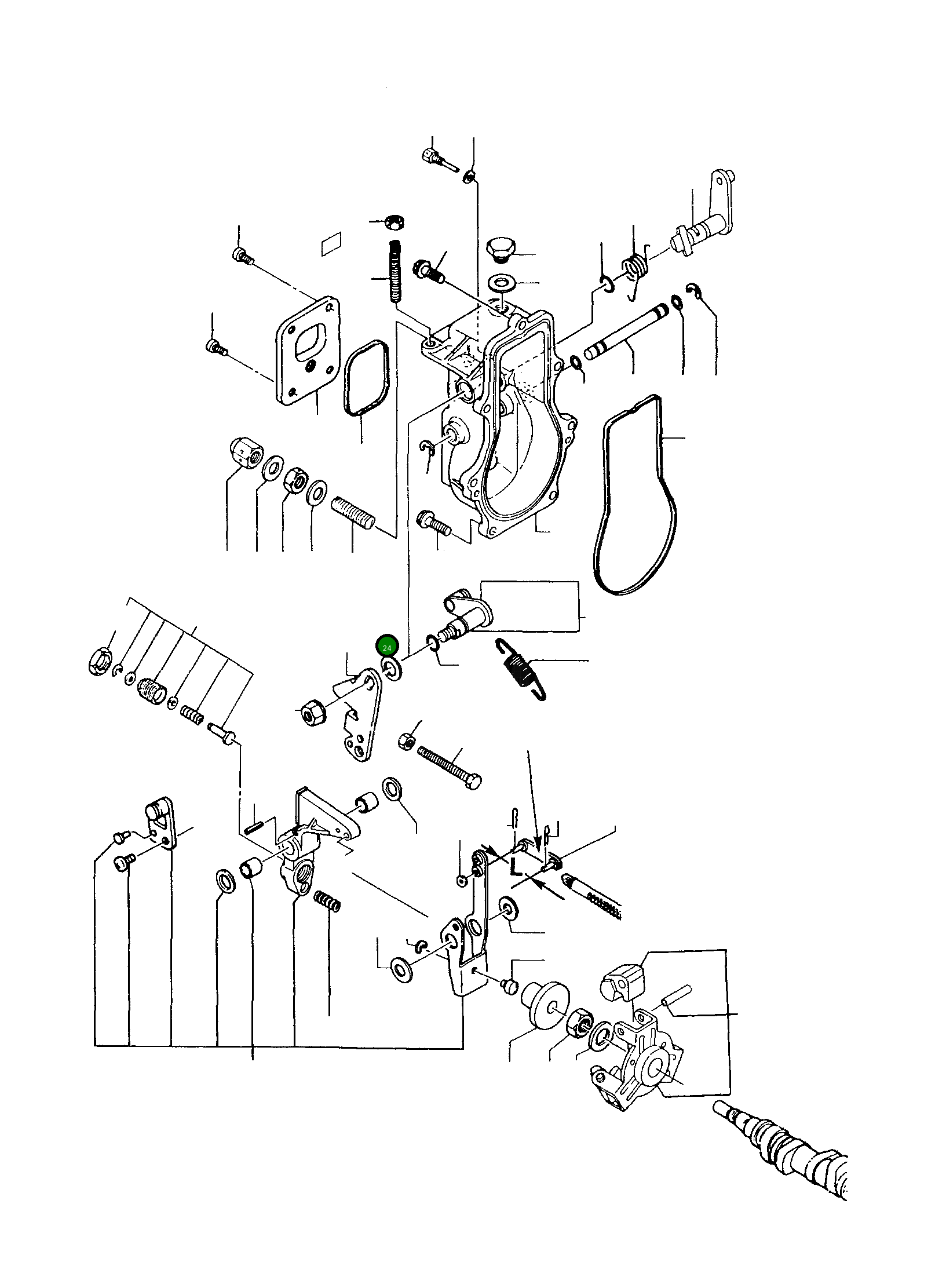 Рычаг YMR000123 Komatsu
