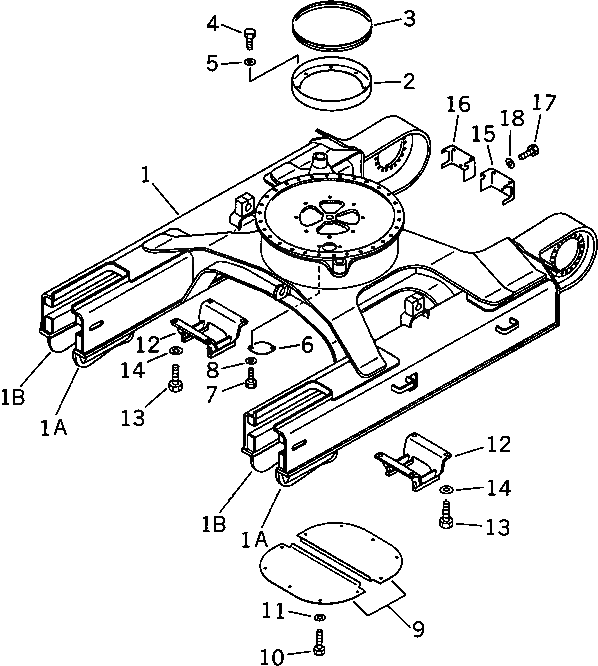 Крышка 204-30-11162  Komatsu