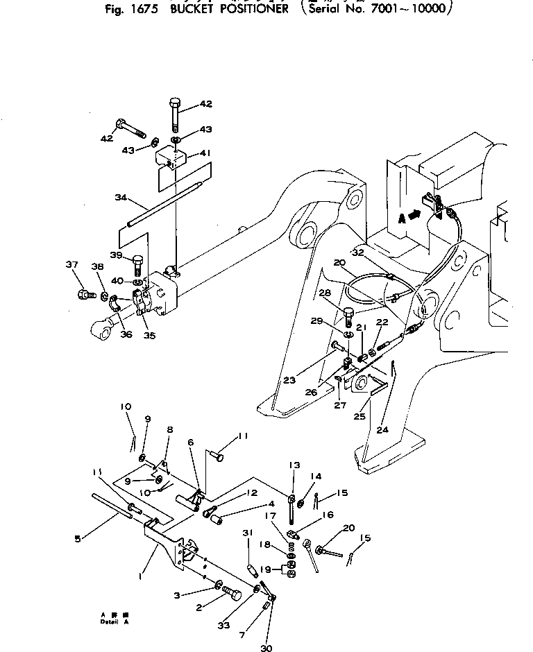 Рычаг 145-43-44270 Komatsu