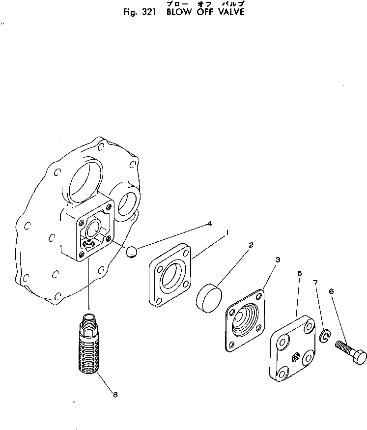 Крышка M710170028050  Komatsu