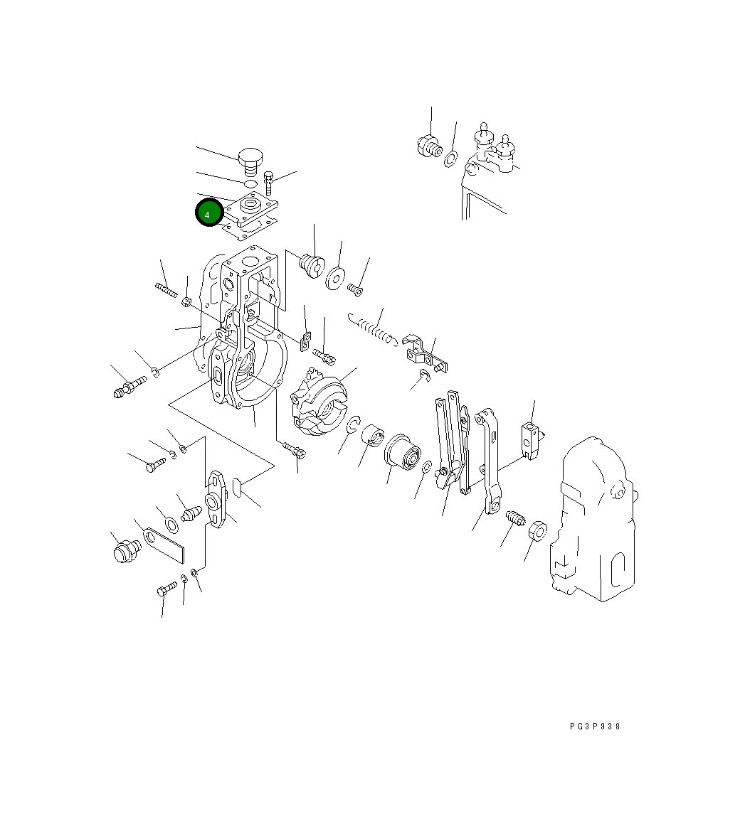 Крышка DK154620-1400 Komatsu