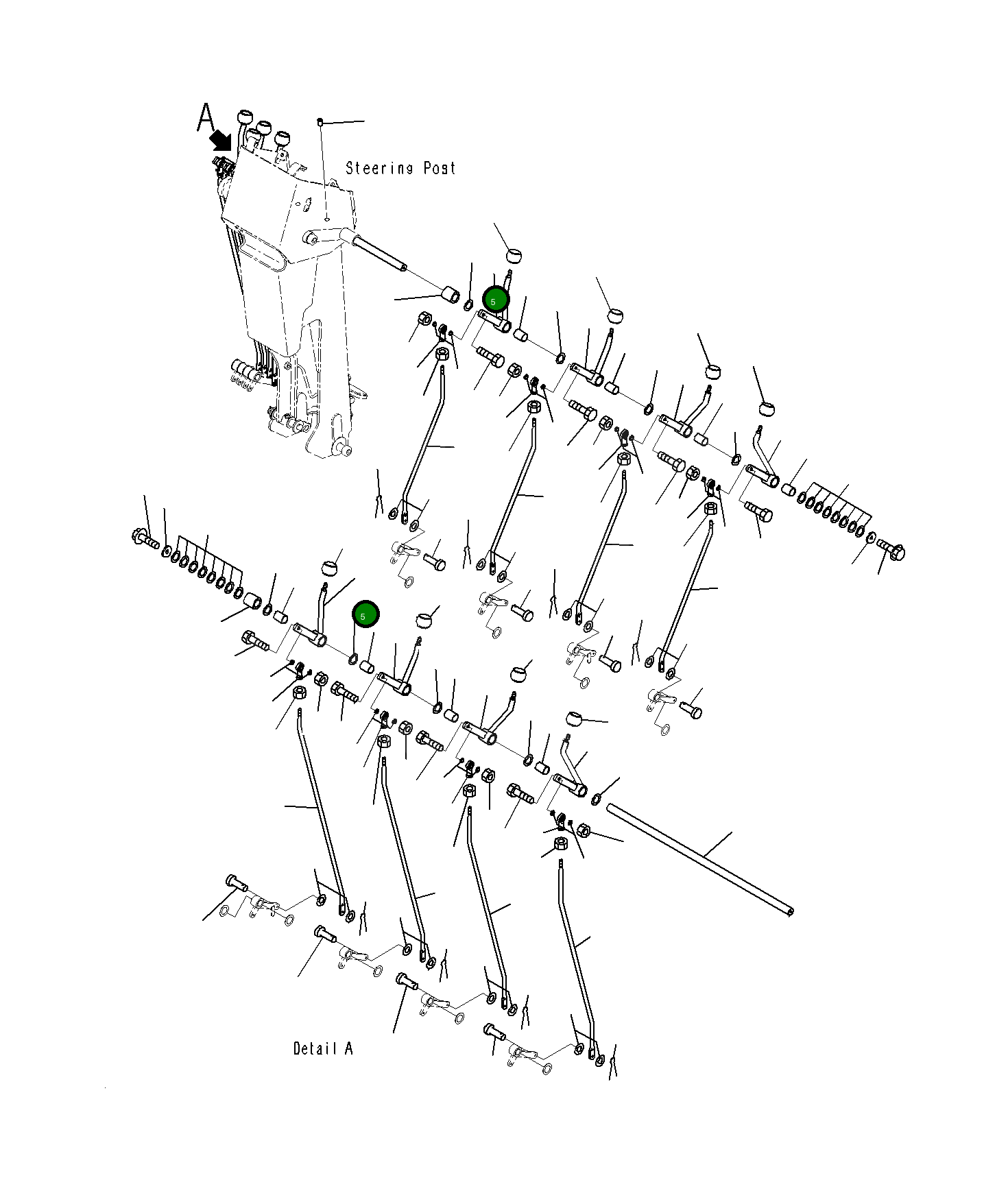 Рычаг 23B-43-72290 Komatsu