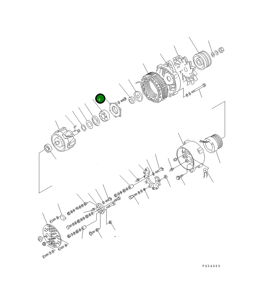 Крышка KD1-35761-0010 Komatsu