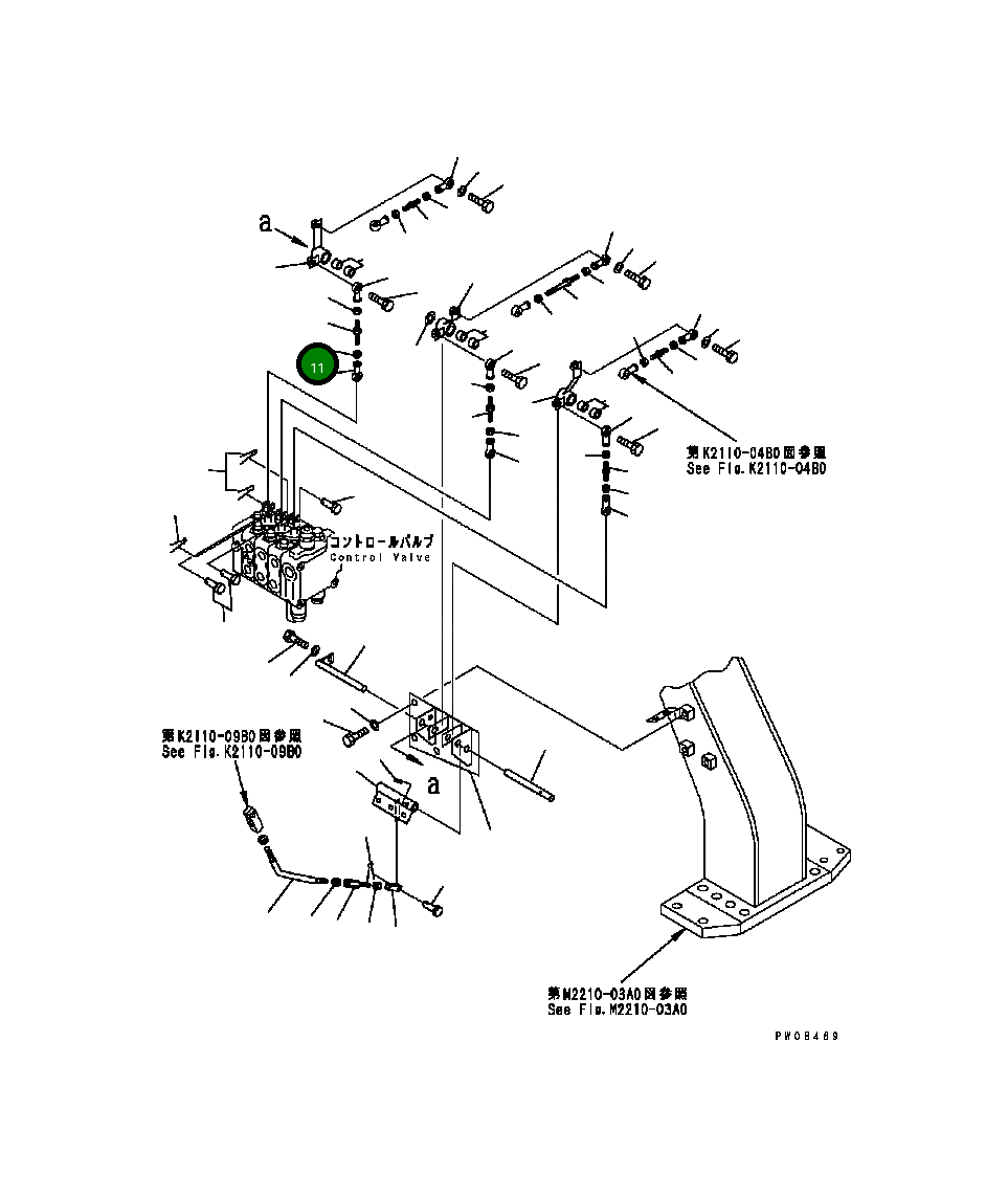Рычаг 124-43-54142 Komatsu
