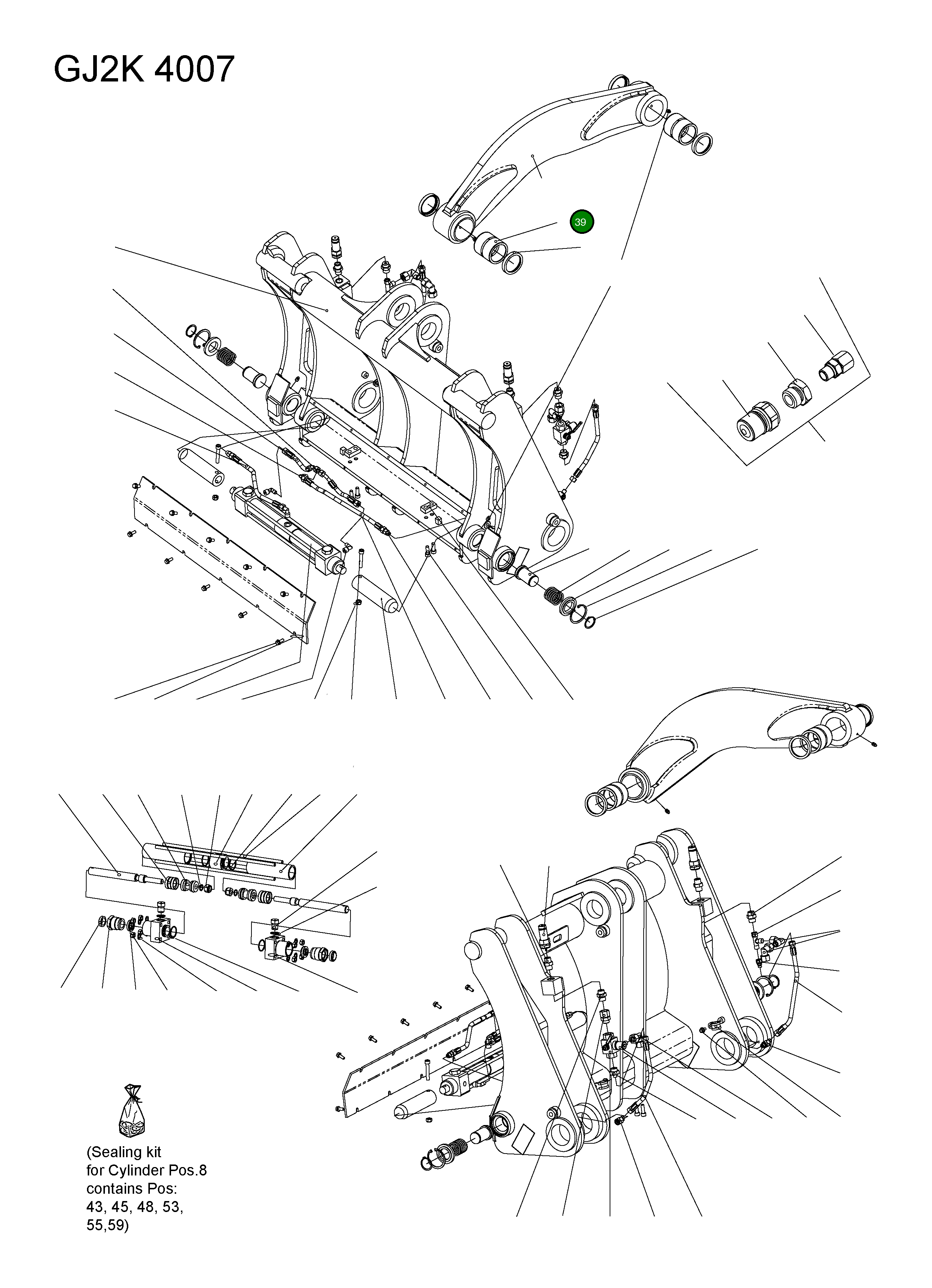 Подшипник 42Y-72-H0P55 Komatsu