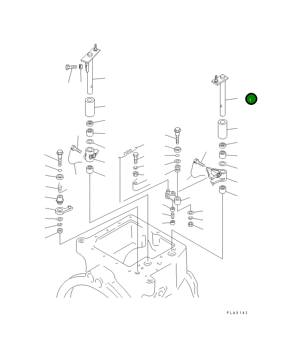 Рычаг 134-15-38410 Komatsu
