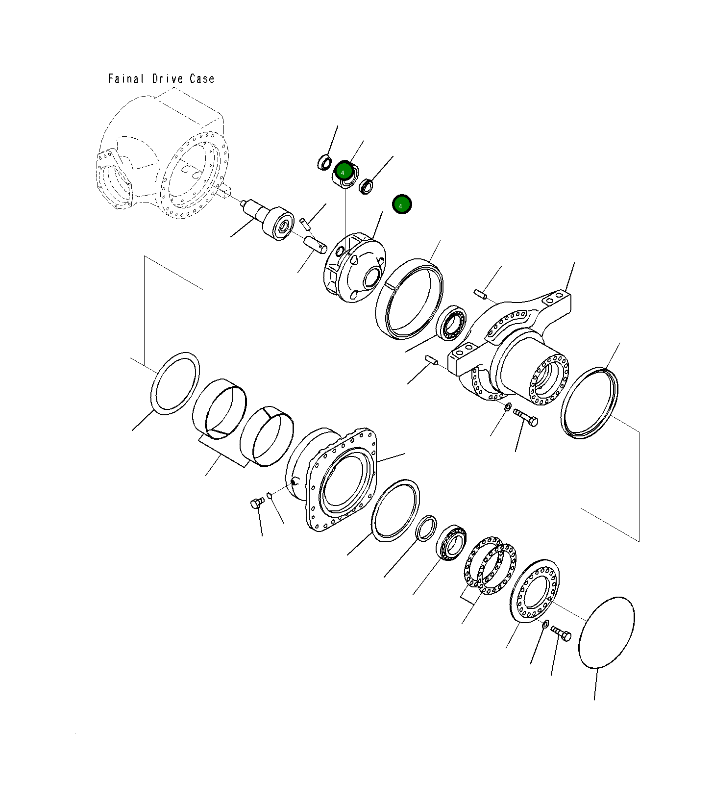 Подшипник 23H-22-12870 Komatsu