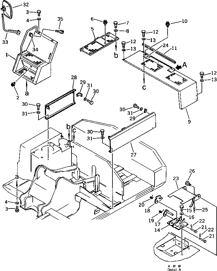 Крышка 21K-54-28120 Komatsu