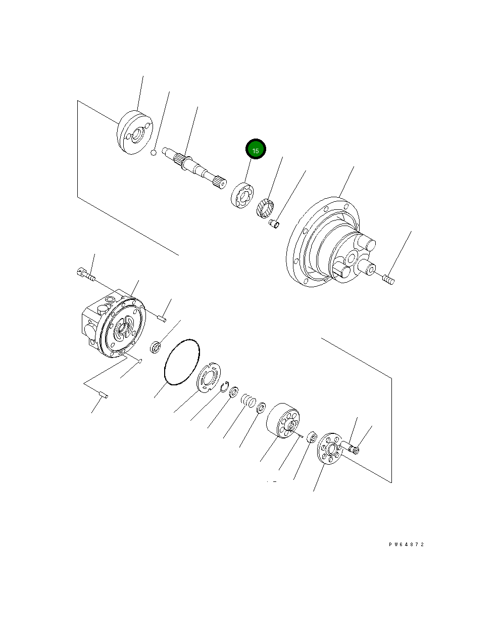 Подшипник FU6004 Komatsu