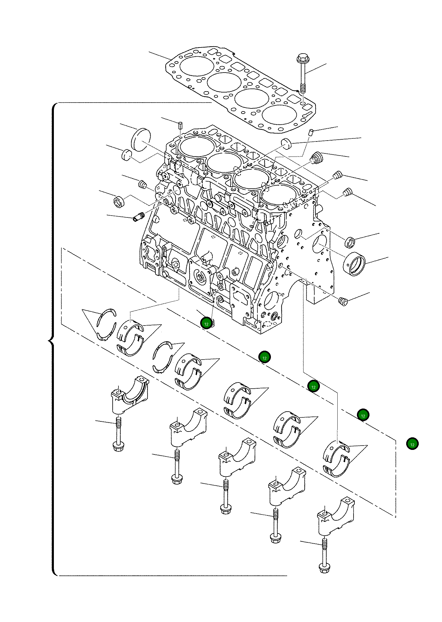 Подшипник YM723900-02800  Komatsu