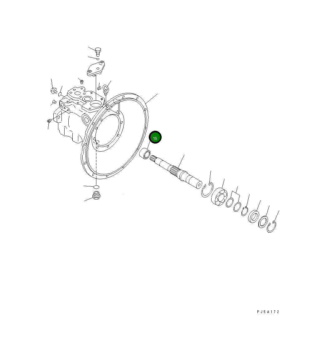 Подшипник 708-1W-22320 Komatsu